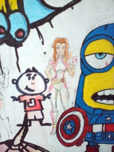 019 Melvin's Drawing at their Art Wall