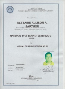 Alstaire Allison Sarthou-NTTC I Visual Graphics Design NCIII