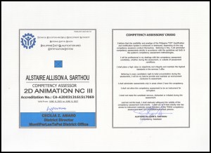 Alstaire Sarthou ID -2D Animation NCIII