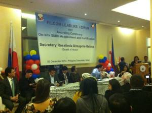 Awarding with Tesda & dole ofcrs