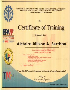 TMplus Training Certificate