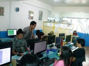 Trainees at Top Peg with Instructor Melvin Deondo