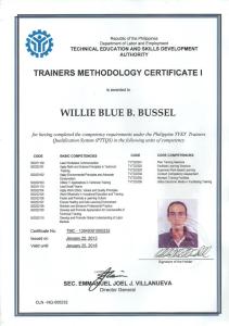 willie_TMC certificate